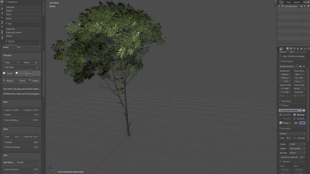 The grove 3D - Seems like the best 3d tree growing software out there - YouTube
