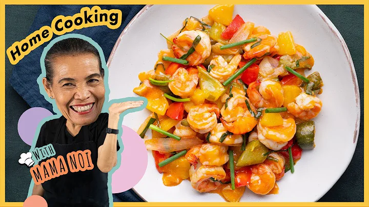 Mama Noi cooks her FAMOUS?? Thai Sweet & Sour Prawns | Marion's Kitchen