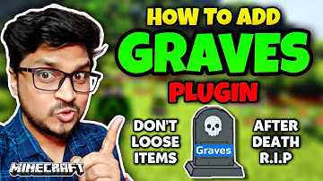 Best Aternos Plugins For your Minecraft Server | How To Setup Graves Plugin Tutorial Aternos