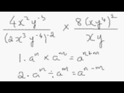 Simplifying Powers / Indices / Exponents - Example 1 - YouTube