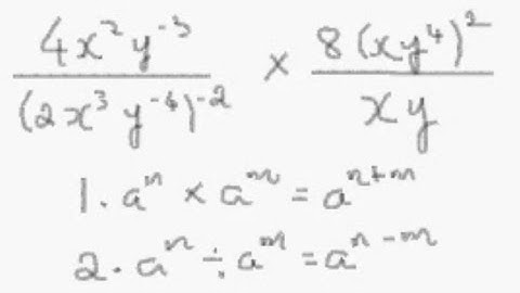 Simplifying Powers / Indices / Exponents - Example 1