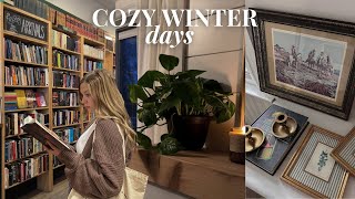 Cozy Winter Days ❄️ 🕯️ book shopping, thrift w/ me, slowing down & days at home