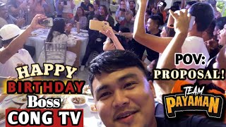 CONG TV's special day! Congrats bossing!