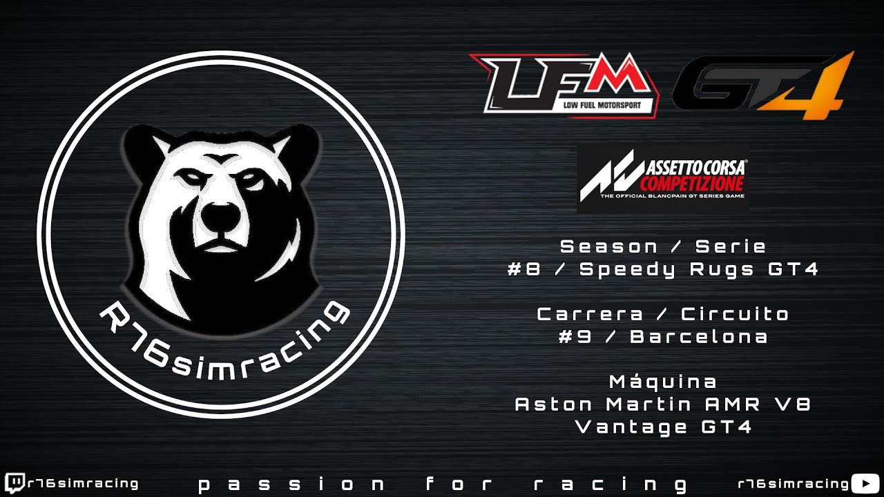 ACC LFM Season 8 Carrera 9 Speedy Rugs GT4 Series Barcelona