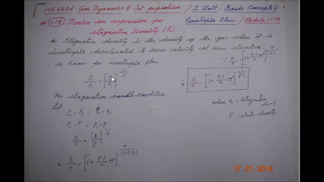 Stagnation Density M1.13 Gas Dynamics and Jet Propulsion in Tamil