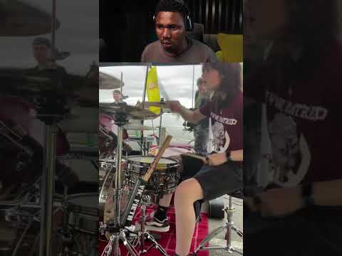 She plays so well CRD: MaddieDrums #drummer #drums #reactionvideo #music #trending #shorts