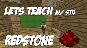 ZeroShock - Lets Teach! - MC Redstone Hidden Door Tutorial W/ Stu