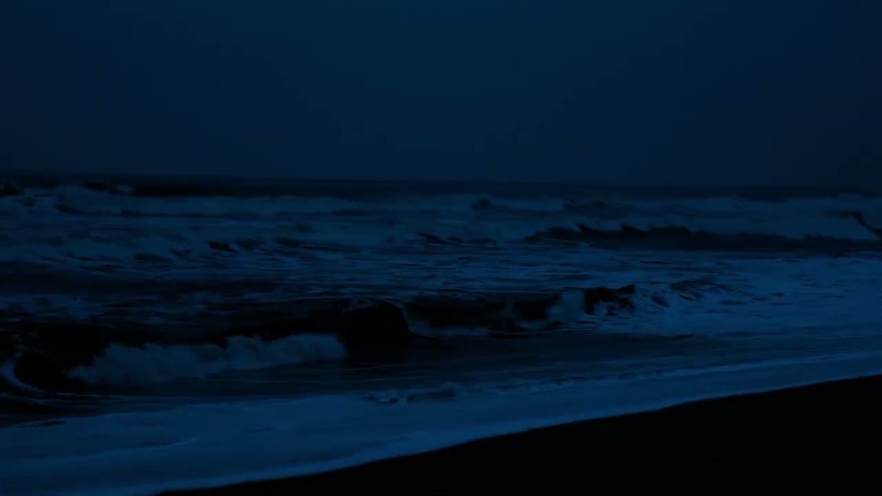 Peaceful Sleep Ocean Sounds   10 Hours of Soothing Ocean At Night for Relaxation & Stress Relief