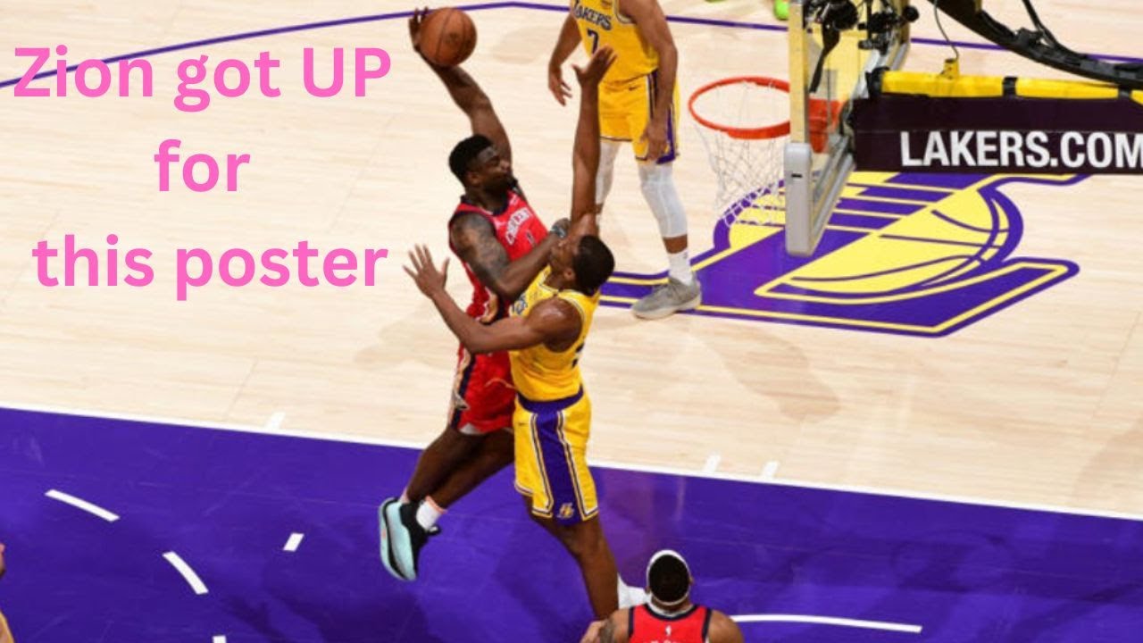 Watch Zion Williamson's explosive poster dunk on his way to 37 points.