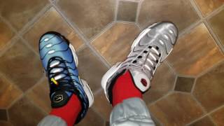 Air Max Plus Tn Metallic silver V.S. Hyper Blue - YouTube