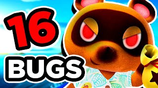 16 BUGS sur ANIMAL CROSSING NEW HORIZONS