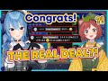 Suisei snipes a new Vtuber making her cry of happiness【Hololive | Eng Sub】