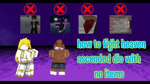 [YBA] How To fight Heaven Ascended Dio With no items | Free Bone?!?!?!?