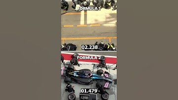 Formula 1 vs Formula 2 Pitstop #f1 #shorts