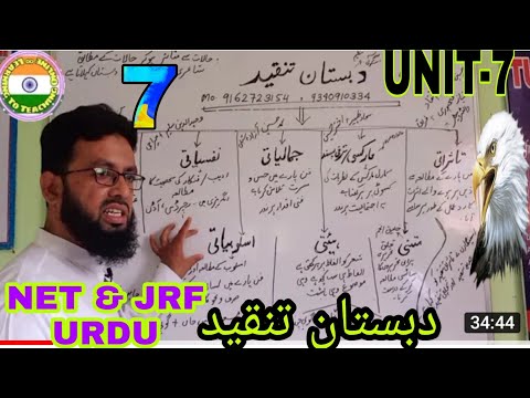 NET JRF urdu Dabistan tanqeed by shaukat aliنیٹ جے آر ایف دبستان تنقید