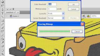 Flash CS4 Tutorial Course Trace Bitmaps - Lesson 27
