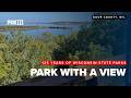 This Wisconsin state park offers spectacular views from up high and the finish of a long trail