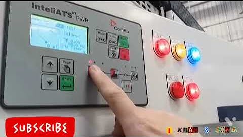 ComAP ats controller front panel editor l Ats panel Testing l ACB type ats panel Testing