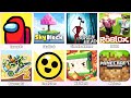 Siren Head Horror,Among Us,Minecraft,Roblox,Brawl Stars,Rovercraft 2,Sky Block,Mini World