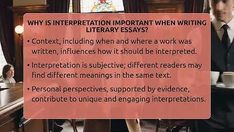 Why Is Interpretation Important When Writing Literary Essays? - The Prose Path