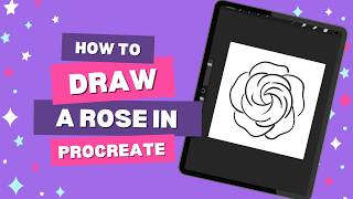 How to Draw a Rose in Procreate | Beginner Friendly Flower Tutorial