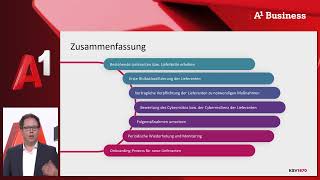 NIS2 in der Lieferkette: Anforderungen, Risiken & Umsetzung für Unternehmen | A1 Business Webinar