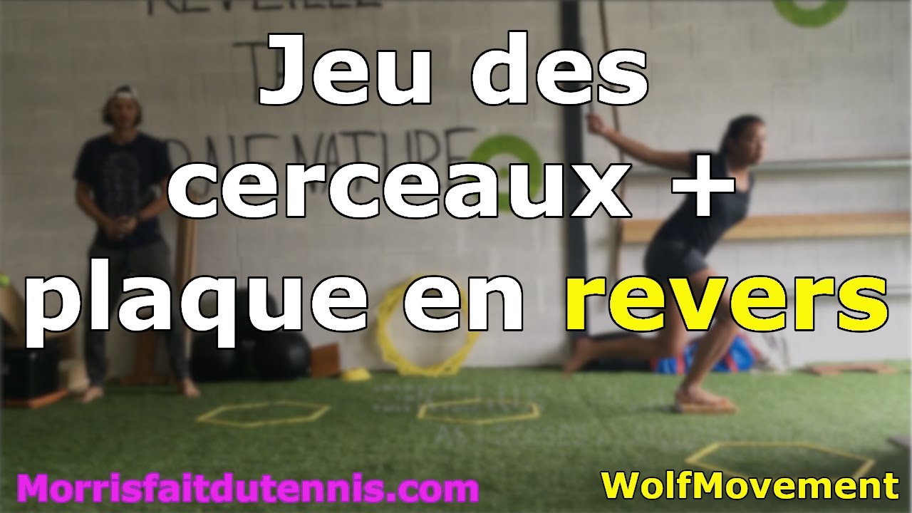 Tennis & WolfMovement : Jeu des cerceaux et plaque RV