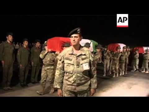 Italian Soldiers Hold Memorial For Fallen Comrades