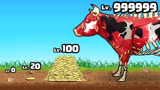 EVOLVING a 99999+ MAGGOT COW in Idle Maggots