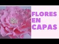 Como Hacer Flores en Capas y Efecto Gotas de Agua