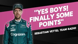 Sebastian Vettel very happy to score points | Monaco GP Team Radio