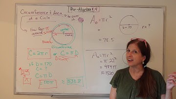 Pre-Algebra: Circumference and Area of a Circle (10.4)