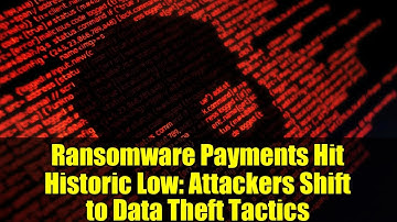 Ransomware Payments Hit Historic Low: Attackers Shift to Data Theft Tactics