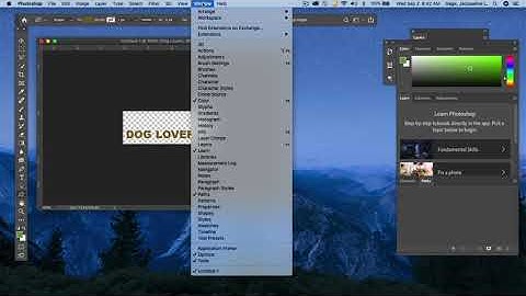 Photoshop CC 2020 - Creating a simple logo