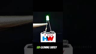 Why LEDs Burn Instantly on 9V Batteries#science #experiment #ytshorts #shorts