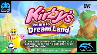 Kirbys Return To Dreamland 8K Dolphin Pc.