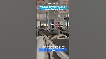 With this express delivery sorting machine, the sorting speed has increased by three times