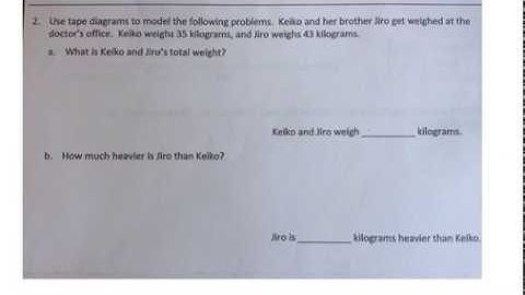 Grade 3 Module 2 Lesson 8 #2