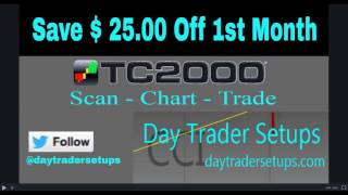 Save $ 25.00 When you Sign Up for TC2000 Charting and Scanning Platform