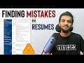 WHAT ❌NOT❌ to write in A RESUME | Software Engineering Jobs | Episode - 1