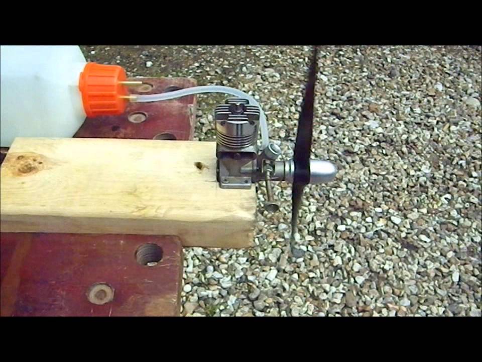 Enya .19 VI test without muffler after long standstill