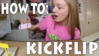 How to Fingerboard Episode #4: Kickflip