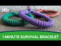 1 Minute Paracord Survival Bracelet