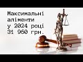 Максимальні аліменти у 2024 році. Прожитковий мінімум на дітей у 2024 році.