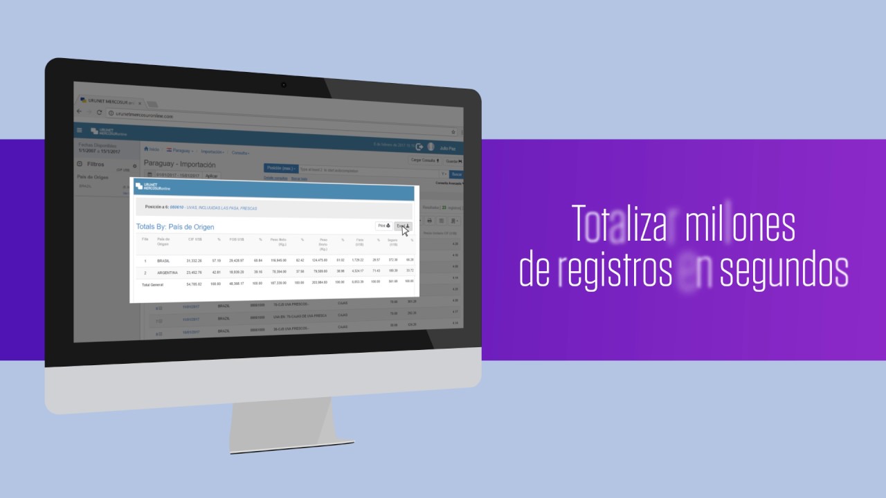 (Urunet Mercosur Online) Datamyne LATAM Tutorial Plataforma de Comercio Exterior Online