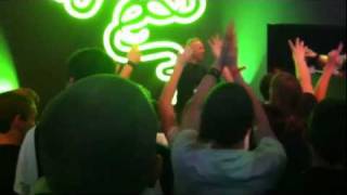 Swifty animating at the Razer stage GamesCom 2011