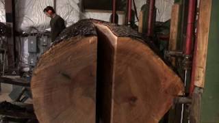 Cutting (Quarter Sawing) Sycamore on our 67" Band Saw - Part 3