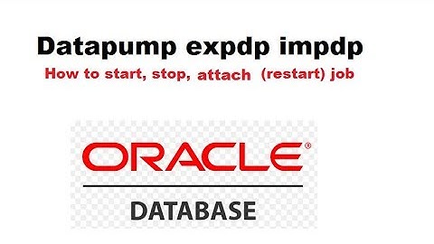 expdp start stop attach resume job