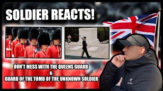 Sentinels of the Tomb of the Unknown Soldier & Queen's Guards (Soldier Reacts)