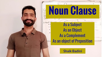 Noun Clause || As a Subject || Object || Complement || Object of Preposition